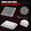 Engine And Cabin Air Filter Combo Set Compatible With Toyota Scion Pontiac Vehicle Corolla 2009- Matrix 2009-2014 Yaris 2006-2018, XD 2008-2014, Vibe