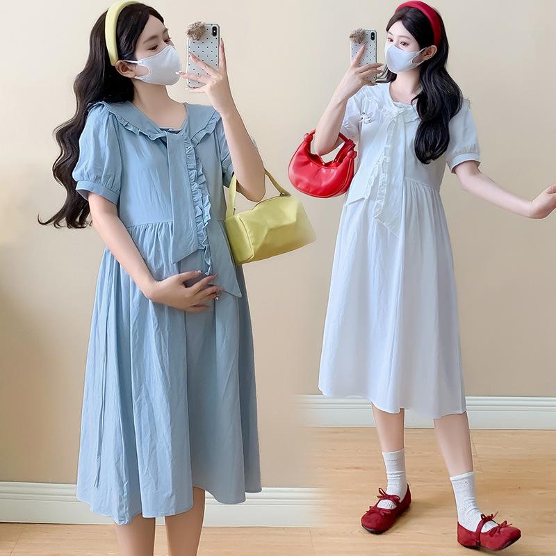2026 Trendy Maternity Summer Dress: Sweet, Loose, Age-Defying Style XL