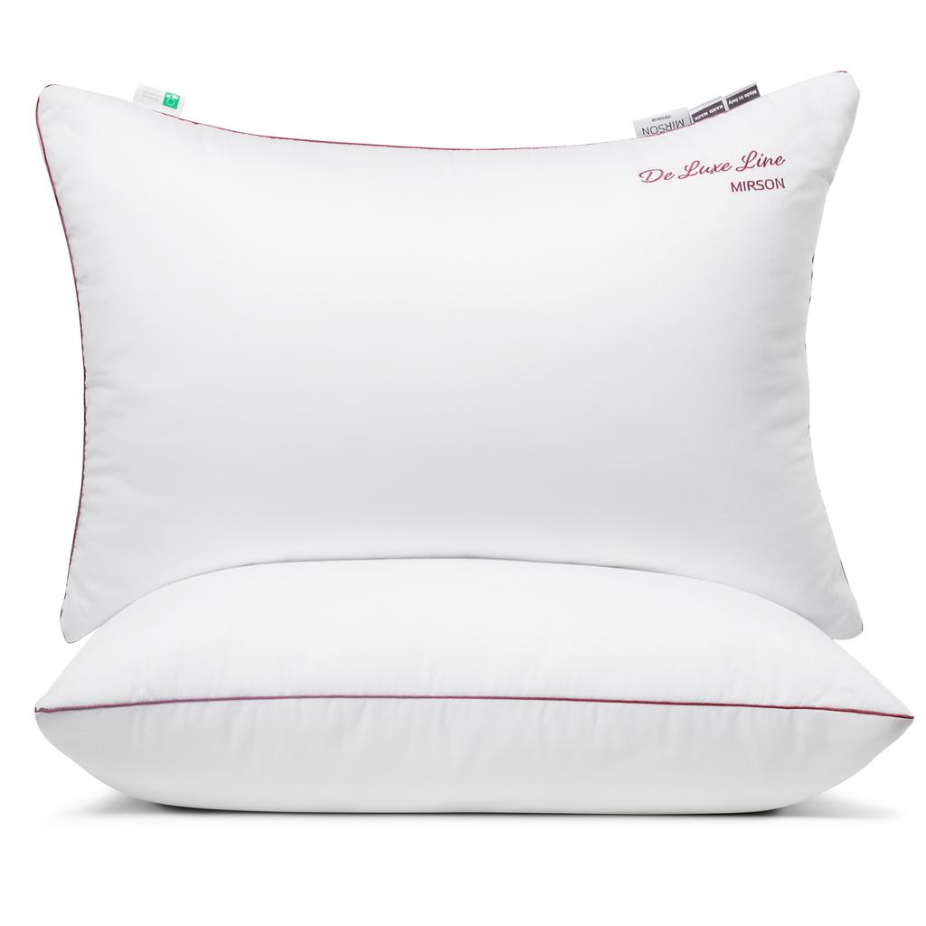 Down-Filled Pillow №901 De luxe Hand Made — 90% down, 10% feather, Fill Power 500, Medium.