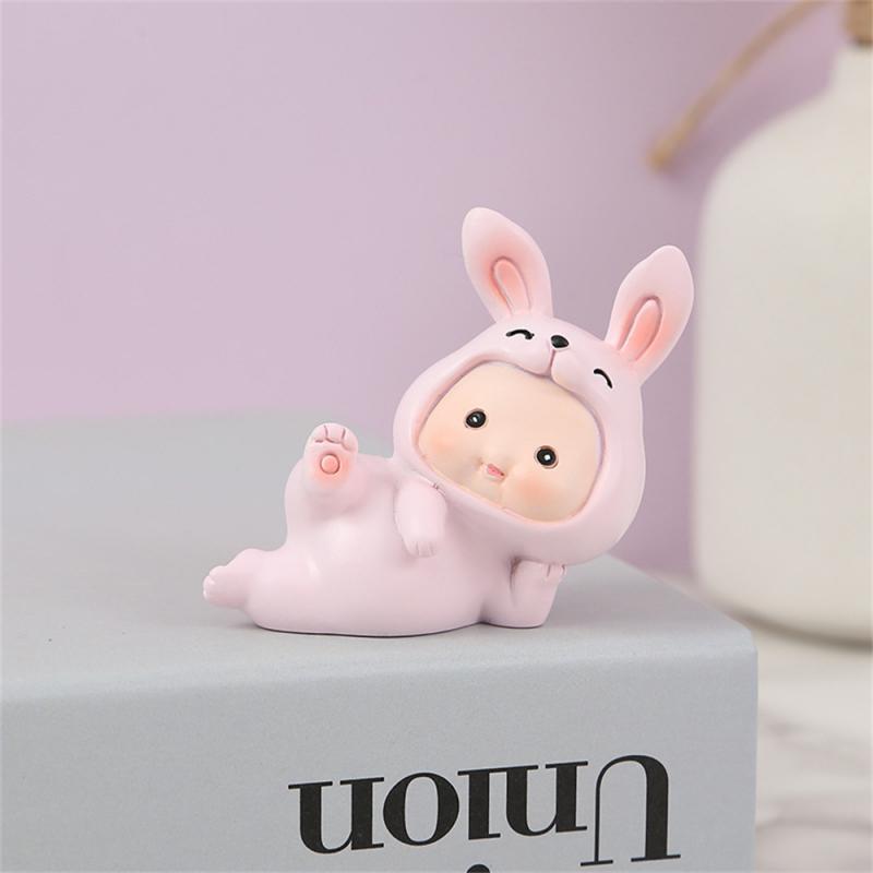 Cartoon Decorative Ornaments Environmental Friendly High Quality Vivid Lovely Reusable Rabbit Ornaments Non-toxic Healthy Safety