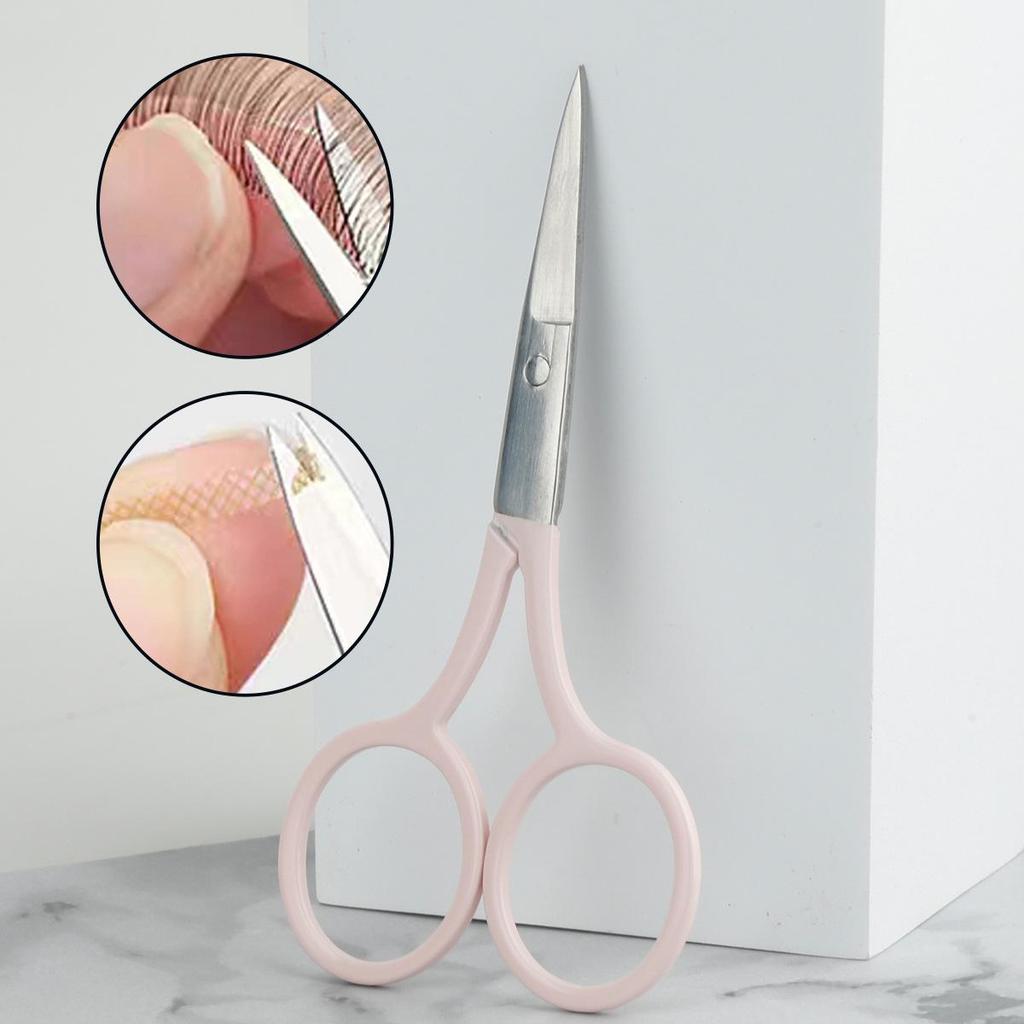 Stainless Steel Embroidery & Eyebrow Trimming Scissors – Compact Beauty Tool