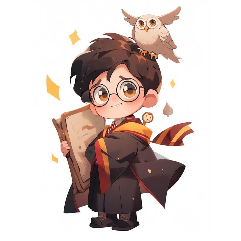 Harry Potter Cartoon Cute Diamond Painting Cross Stitch Kit 5D DIY Art Pattern Pictures Mosaic Embroidery Home Decor Gift