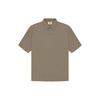 Fear of God Essentials SS21 Short Sleeve Polo With Back Logo Unisex Tops Taupe FOG-SS21-550