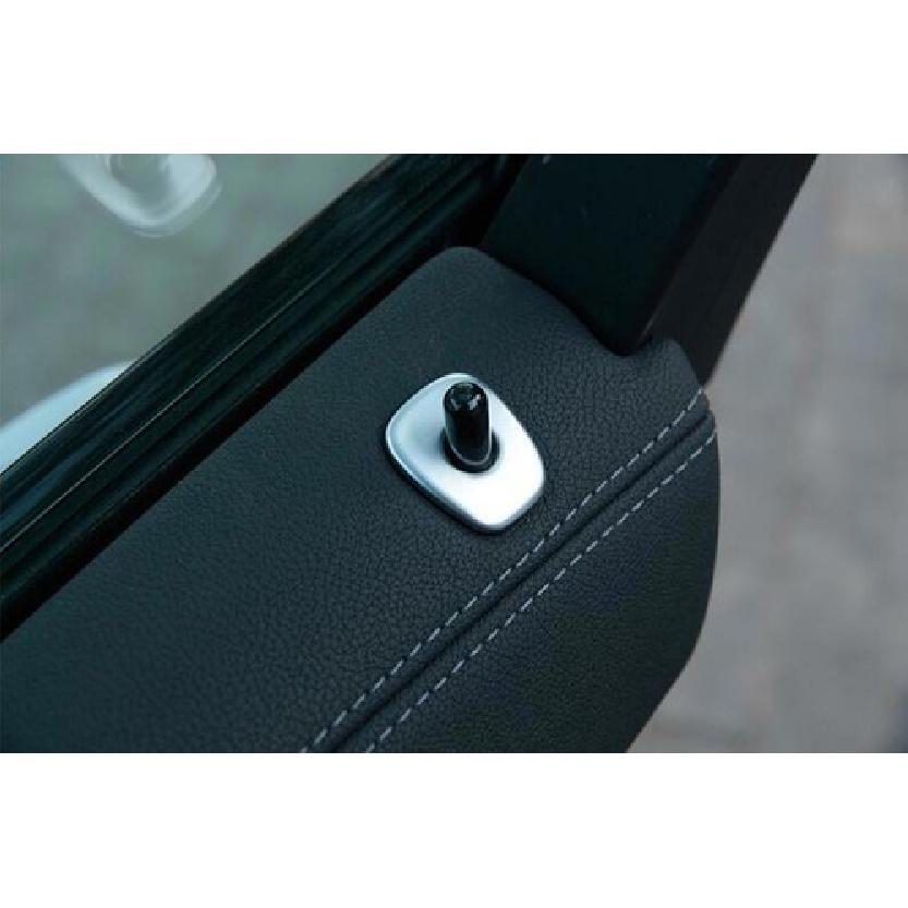 ABS Silver Inner Door Lock Down Bolt Ring Trim For BMW X3 G01 X4 G02 2018-