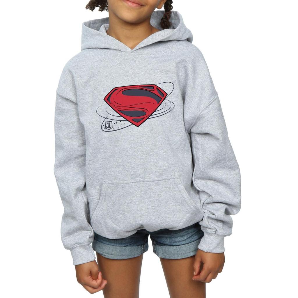 DC Comics Girls Justice League Movie Superman Logo Hoodie