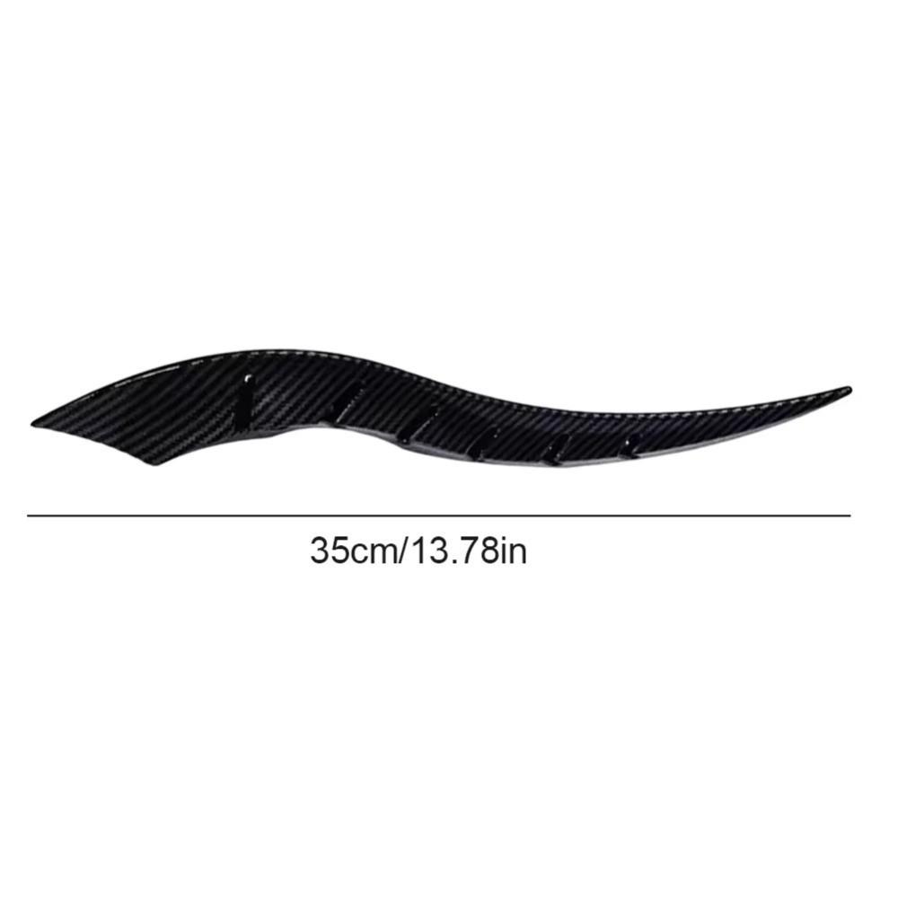 2Pcs 3D Sticker Car Roof Horn Decoration Horn Shaped Roof Horn Ornament Car Exterior Decoration