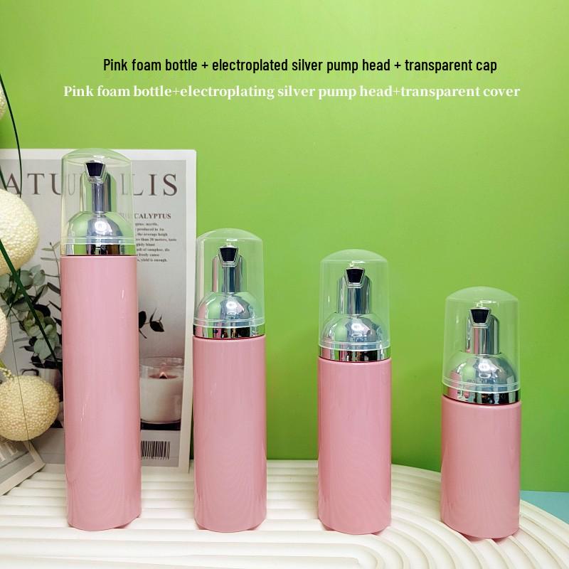 60ml Pink Travel Foaming Intimate Mousse Dispenser Bottle for Eyelash Cleanser
