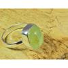 Natural Prehnite 925 Solid Sterling Silver Ring Size US-7.5 PG-221