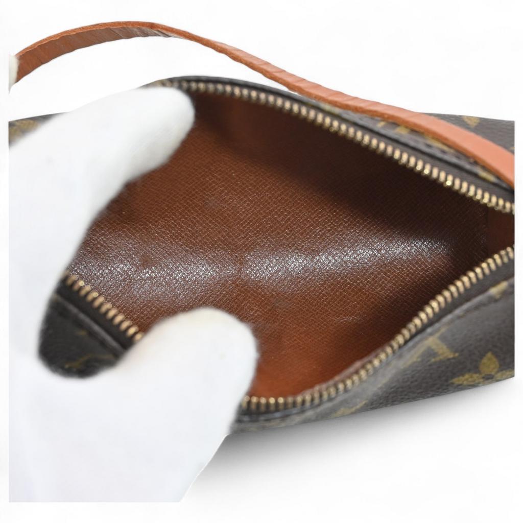 Auth LOUIS VUITTON Monogram Papillon Pouch Handbag PVC M51365 lv6618bb