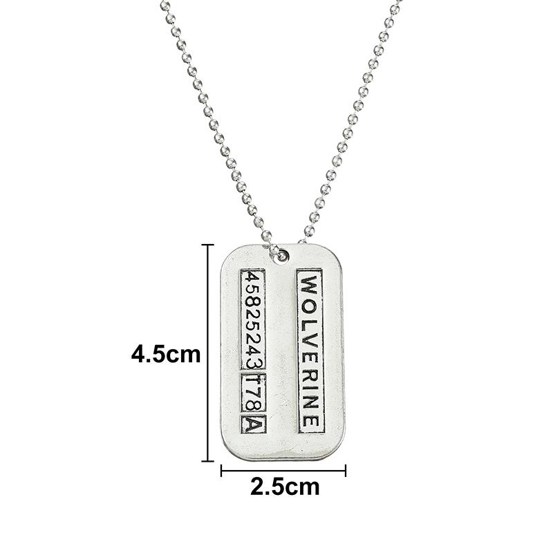 

Fashion Jewelry Keychain Vintage Charm Wolverine Necklace For Men And Women Gifts