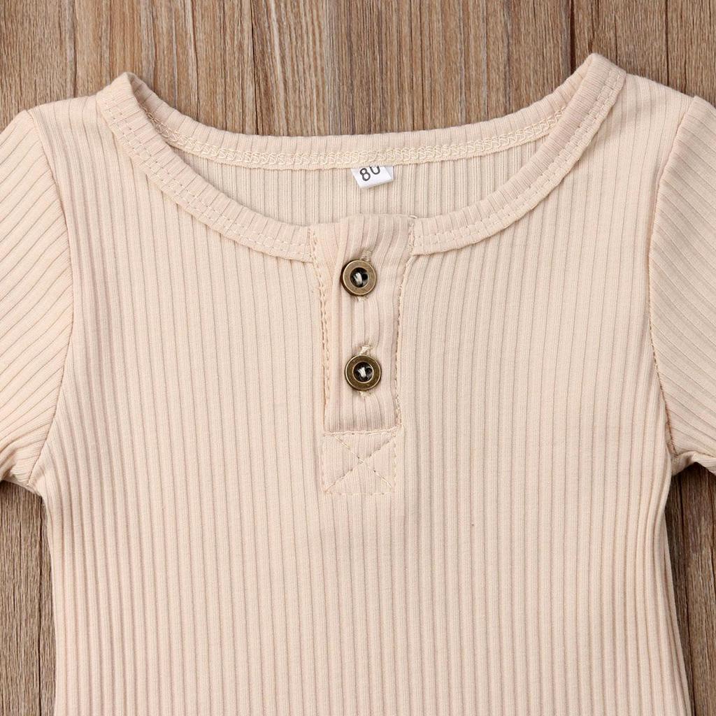 Neugeborenes Baby, Mädchen, Junge, einfarbig, Rüschen, Strampler, Bodysuit, Overall, Outfit, Kleidung, 0–24 Monate