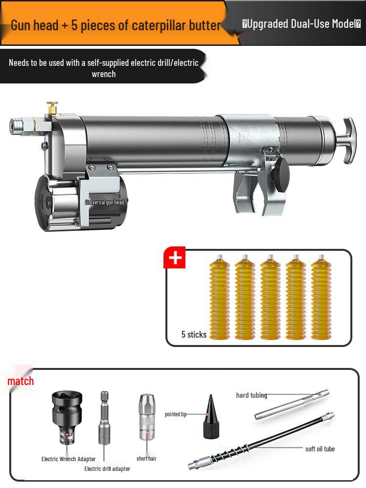 DOU LAN 24V Rechargeable Electric Grease Gun & Drill Combo