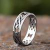 Vintage Keltisches Knotenmuster Edelstahl Wikinger Ringe Mode Durchbruch Nordischer Ring Für Männer Biker Amulett Schmuck Geschenk