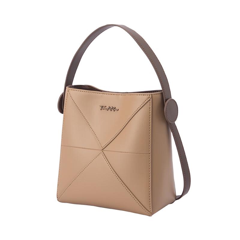 Semir Women's Retro Letter PVC Bucket Bag