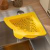 Suction Cup Press Sink Drainer Basket Automatic Dumping Strainer Basket Hanging Faucet Sponge Storage Rack