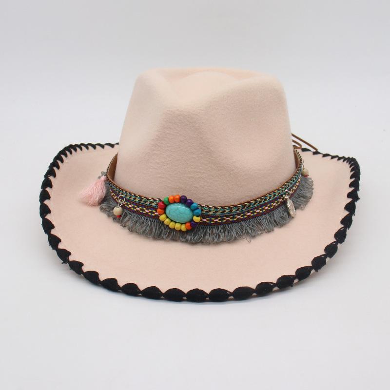 Holiday Travel Ethnic Style Jazz Hat Men And Women Top Hat Direct Sales Cowboy Hat