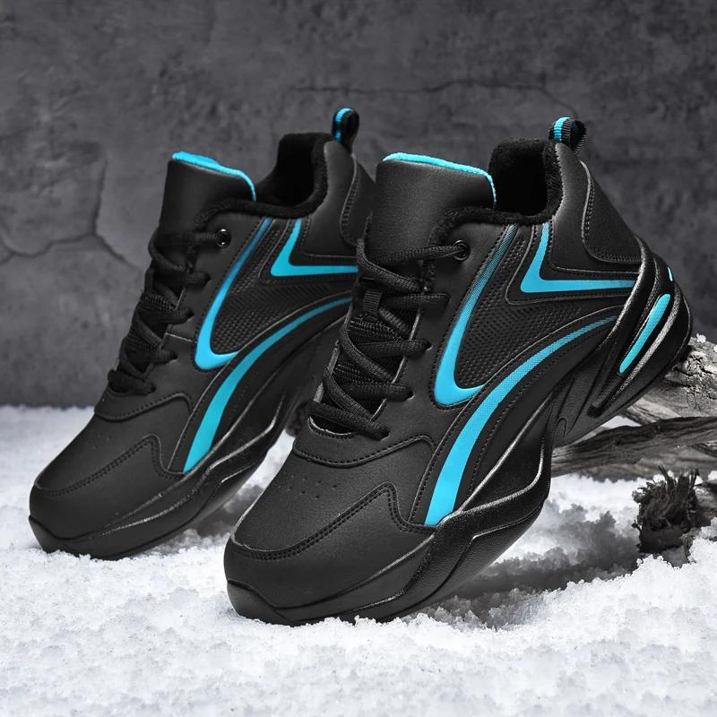 

Мужская обувь плюшевая теплая повседневная обувь кроссовки на шнуровке мужская спортивная треккинговая обувь зимние ботинки уличные кроссовки мужские большие размеры 48 49 50 12