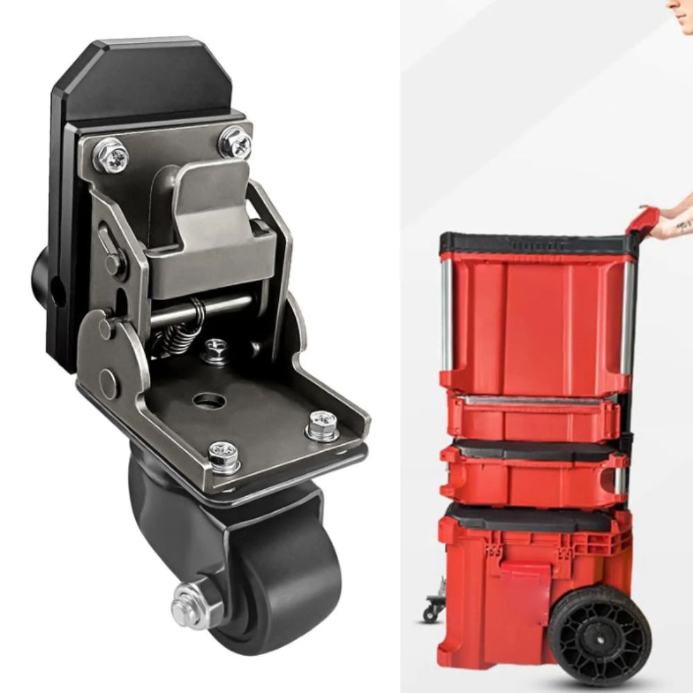 Collapsible Design Toolbox Casters Stainless Steel Rolling Toolbox Caster Toolbox Mobility