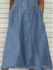 Spring Hot Style Shirt Collar Casual Denim Short Sleeve Dress