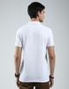 MONTE CARLO Mens Solid White Collar Neck Half Sleeve T-Shirt