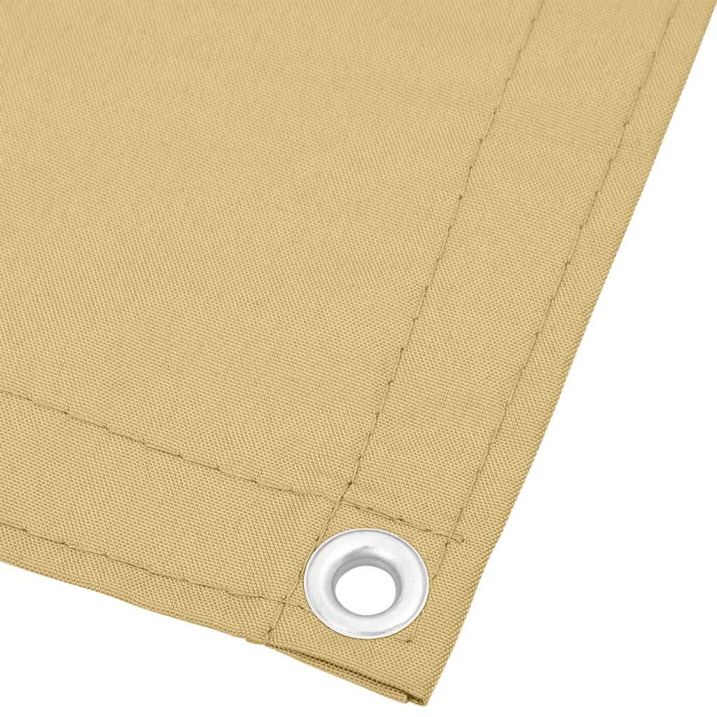 Vidaxl Balcony Screen, Sand, 90X400 Cm, 100% Oxford Polyester