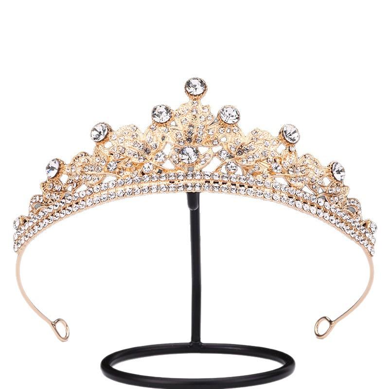 Attractive Bride Crown Temperament Princess Alloy Hair Accessories Adult Ceremony Party Birthday Crown Headband Women