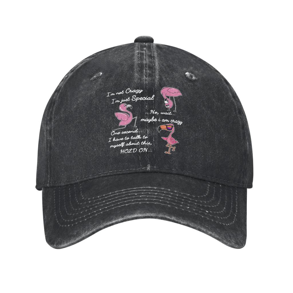 Fashion Our Flock Rocks Flamingo Baseball Caps Unisex Women Distressed Cotton Sun Cap Outdoor All Seasons Travel Gift Caps Hat