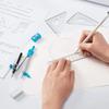 In Collaboration with Suitable for Middle and High School Ruler Triangle Math Ruler Set Lightweight and Durable Aluminum [Developed Teachers,