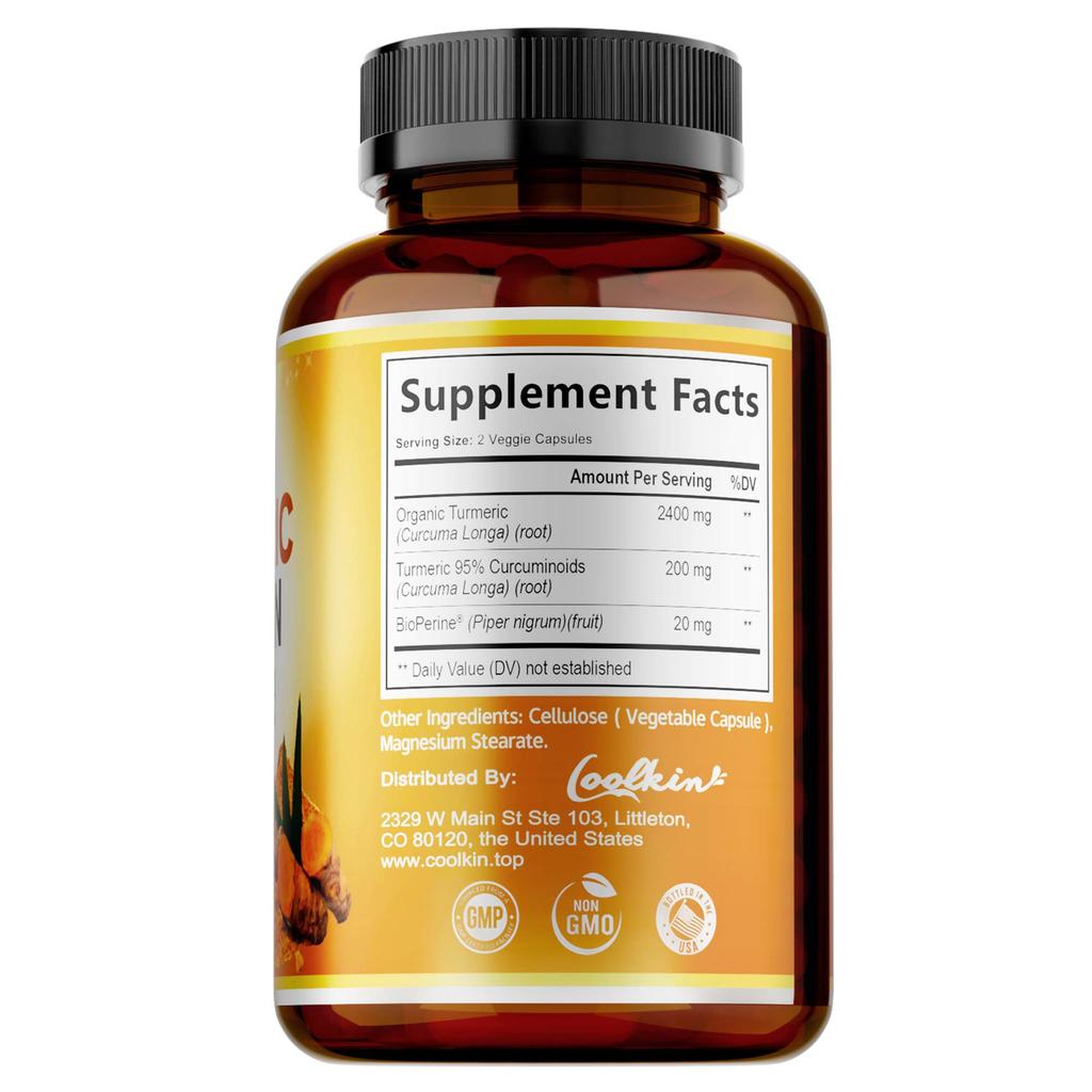 Kurkuma Curcumin 2600mg - Gelenkgesundheit, Linderung von Gelenkschmerzen und Entzündungen
