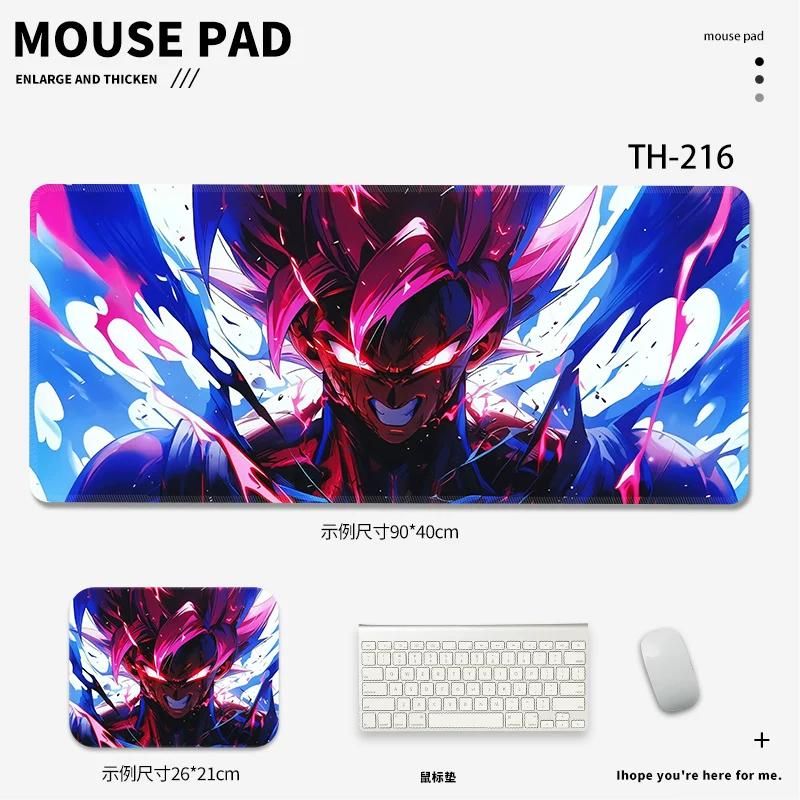 ACGN Cosplay Definition Creative Leather Mouse Pad Dragon Ball Anime E-sports Game Mouse Keyboard Table Pad Boys Advanced Non-slip  Mouse Pad