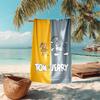 Tom Jerry Cartoon Soft Beach Towel Outdoor Vacation Beach Towel Outdoor Absorbent Bath Towel Blanket Beach Towel Soft Portable For Travel Seaside