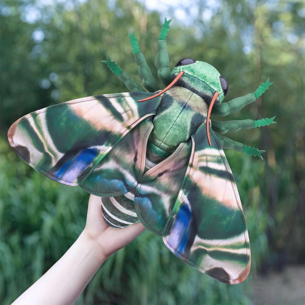 Realistische Schwärmer Plüschtier Flauschiger Körper Ideal für Unabhängiges Pädagogisches Waschbares Spielzeug, 26cm, Kissen, Forschung, Materialien, Geschenke,