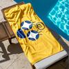 1pc Bright Whimsical Expression with Spiral Design 2D Printed Microfiber Beach Towel, Quick Dry Super Absorbent. Great for Beach