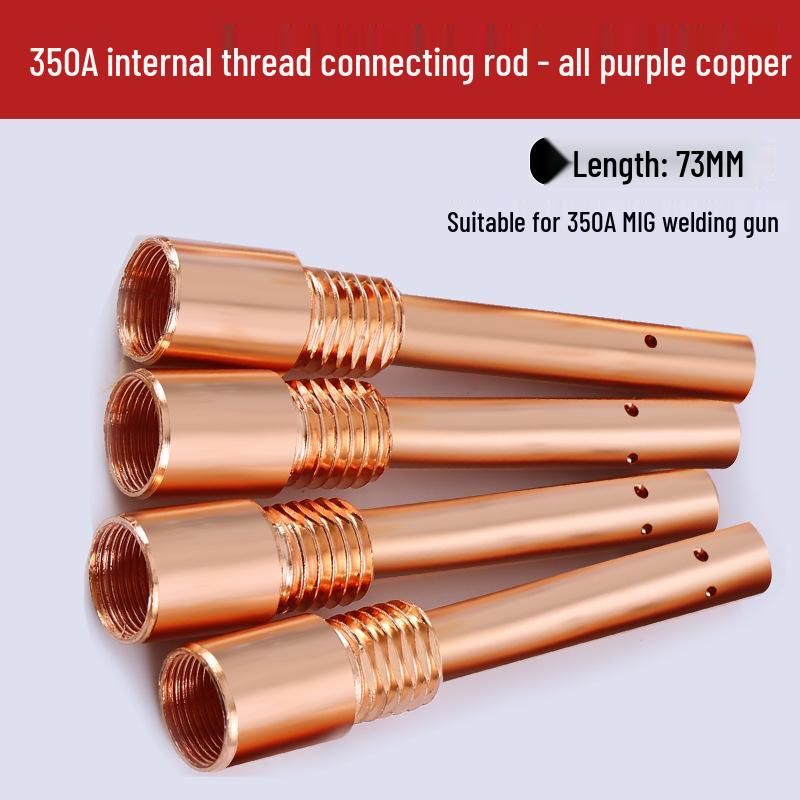 350A/500A MIG-Schweißgerät, Schweißbrenner, 200A Innen-/Außengewinde, Düse und Sitz aus Messing/Kupfer