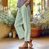 Nouveau Pantalon Casual Lâche pour Femme en Coton et Lin, Pantalon Droit Tendance
