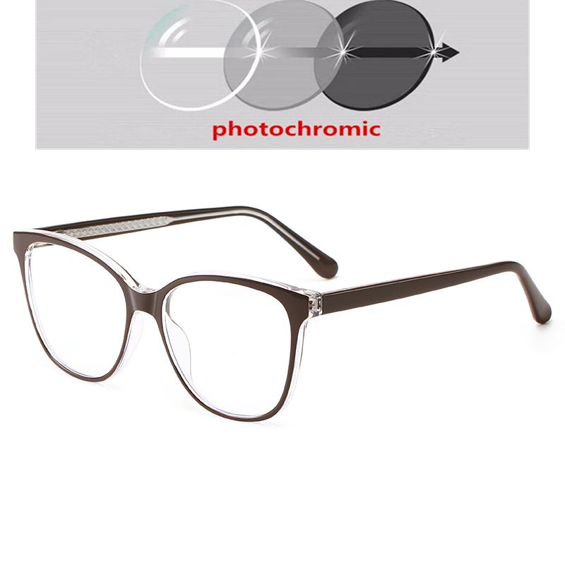 Spring Leg Blue Light Blocking Oval Myopia Eyeglasses With Degree Fashion TR90 Women Minus Sight Eyeglasses 0 -0.5 -0.75 To -6.0