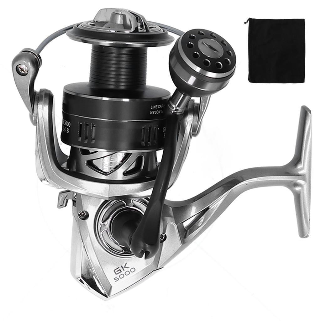 Fishing Reel 4.7:1 Spinning Wheel Metal Wire Cup Spool Spinning Reel Fishing PartsGK5000