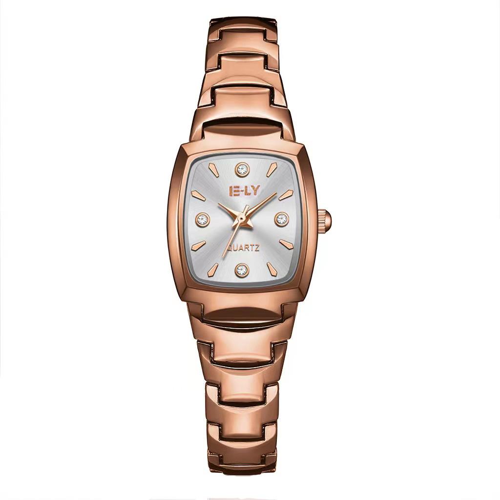 Stainless Steel Women Watch Simple Fashion Ladies Watches Quartz Elegant Luxury Rhinestone Female Wristwatch Gift Clock