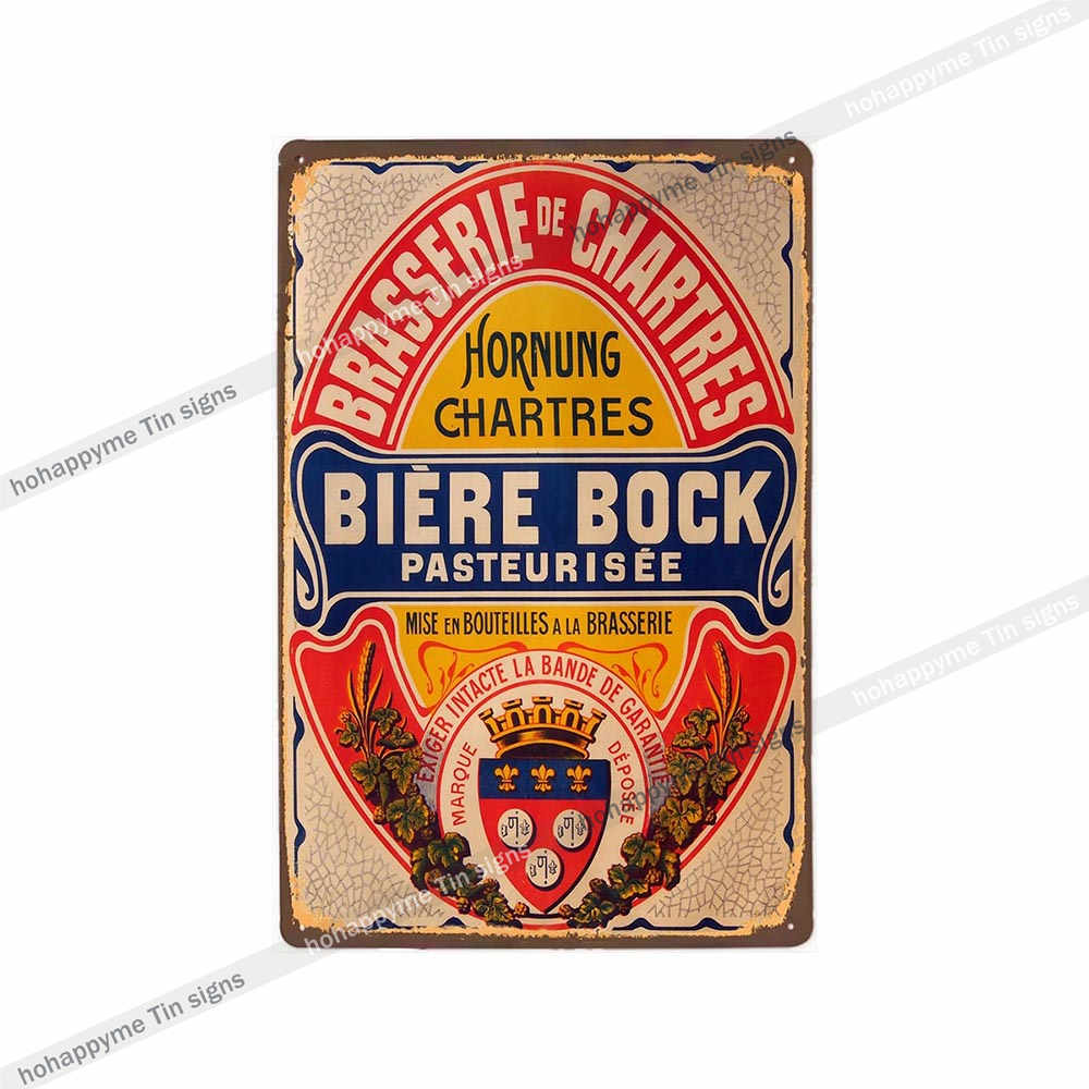 Beer Metal Poster Signs Alcohol Vintage Decoration Plates For Wall Bar Pub Club  Kitchen Bedroom Retro Plaque Home Decor 20x30cm