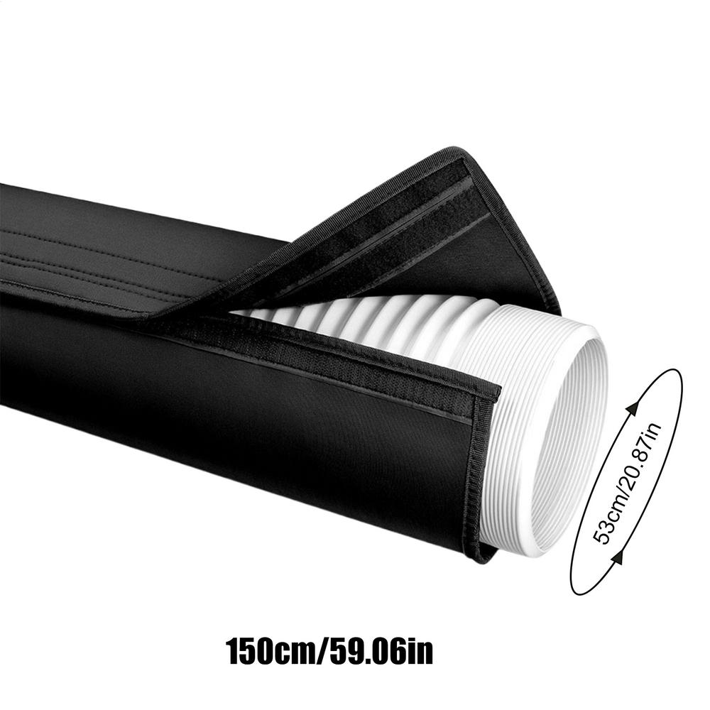Air Conditioning Hose Cover AC Dustproof Protective Sleeve Universal 5-inch To 5.9-inch Air Conditioning Hose Insulation Sleeve чёрный