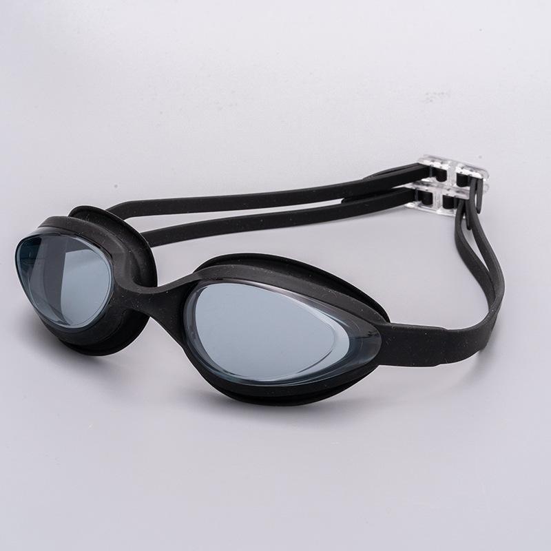 Silicone adult swimming goggles, high-definition swimming eyewear equipment New waterproof and anti-fog swimming goggles чёрный