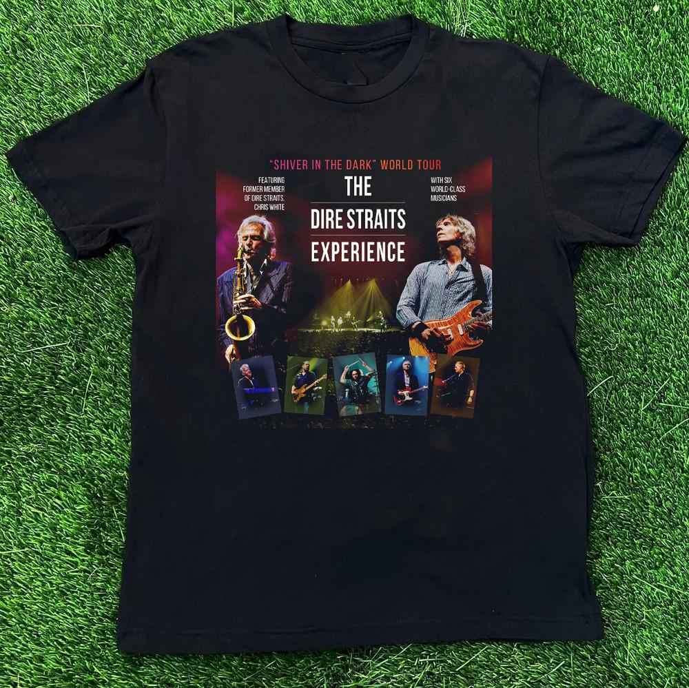

The Dire Straits ExperienceShiver In The Dark World Tour T Shirt BT741 Unisex T-Shirt L