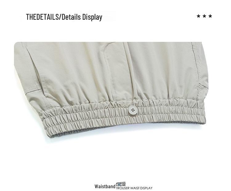 Zhi Li Boys' Spring/Autumn Loose Straight-Leg Work Pants - Stylish and Comfortable for Older Children