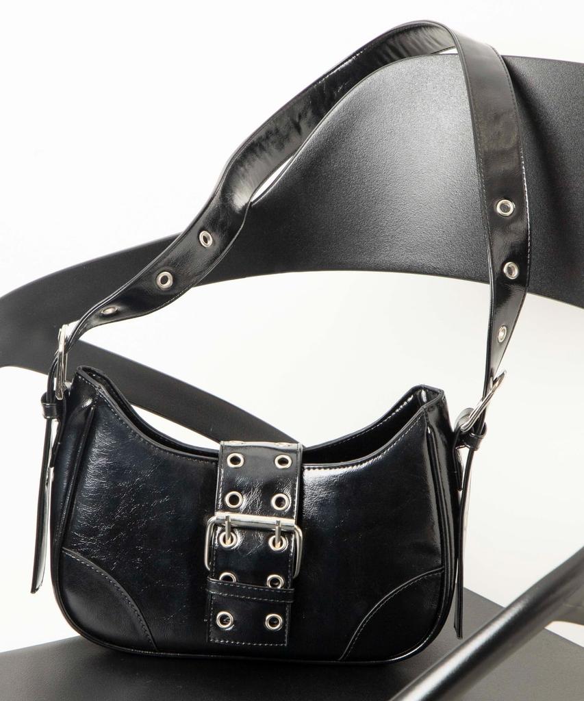 WEGO Mehrweg-Umhängetasche, Halbmond-Design mit Gürtel, Damen, Koreanischer Girly Street Style, Geschenk, Frühling, Sommer, Herbst, Winter, Damen, Größe F,