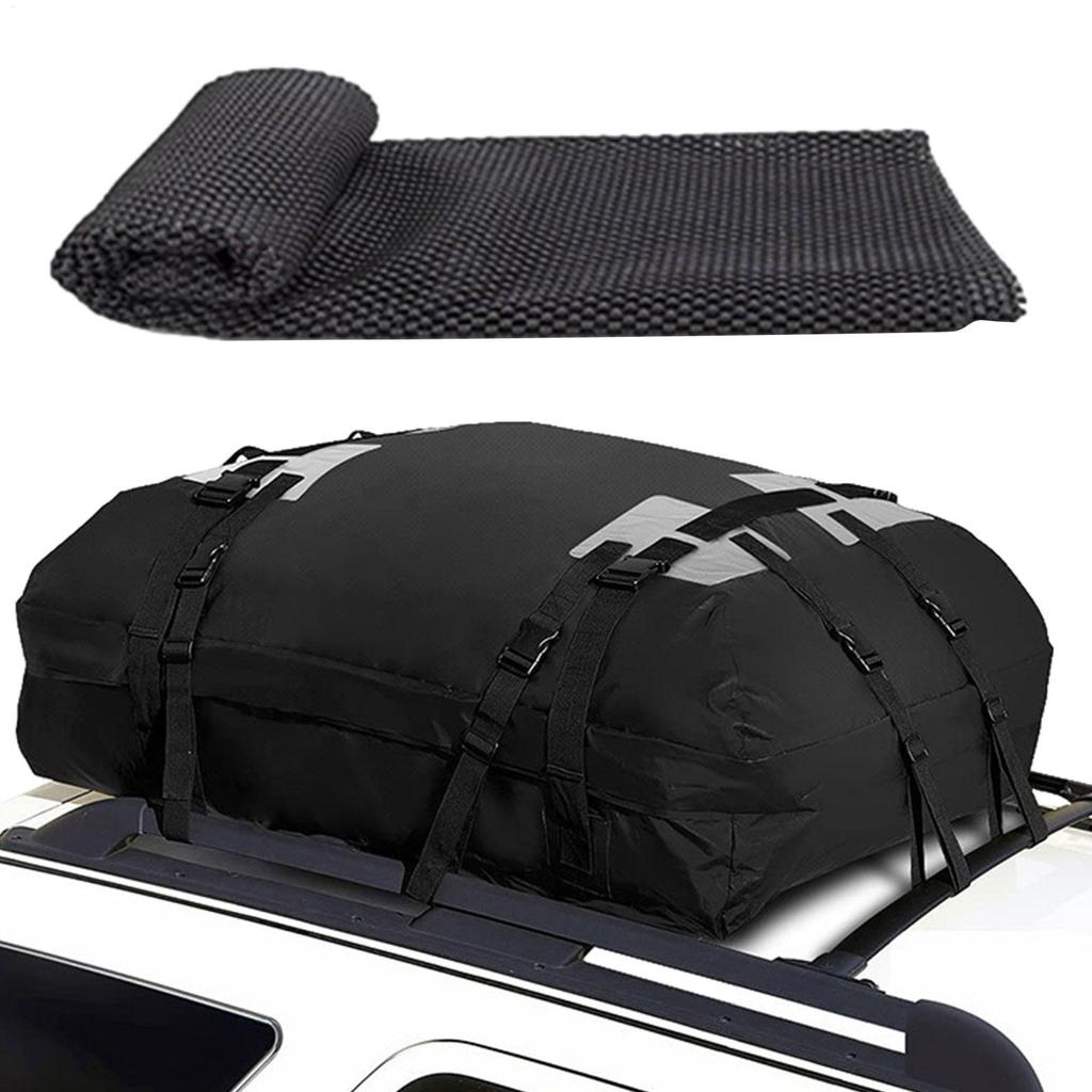 Rooftop Cargo Carrier Car Rooftop Cargo Carrier Bag With 15 Cubic Feet Capacity 600D Oxford Cloth Waterproof Soft Car Roof Bag