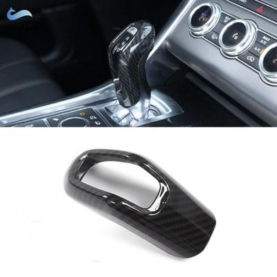 Carbon Texture ABS Gear Shift Knob Cover For Land Rover Range Rover Sport 14-17
