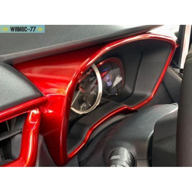 Red trument Panel Frame Cover Trim For Toyota GR Corolla Hatchback -2024