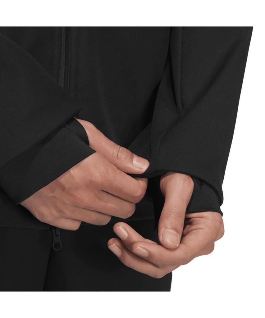 adidas Regular Fit Bonded Fleece Hooded Track Top Standard.1 Triple-Layer Full-Zip KWY05-JH1031 (Black/LL/Men's)