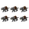 Medieval Military Building Blocks Cavalry Army Horse Animal Elephant Camel Wolf Crocodile Brick Toy Accessories S003