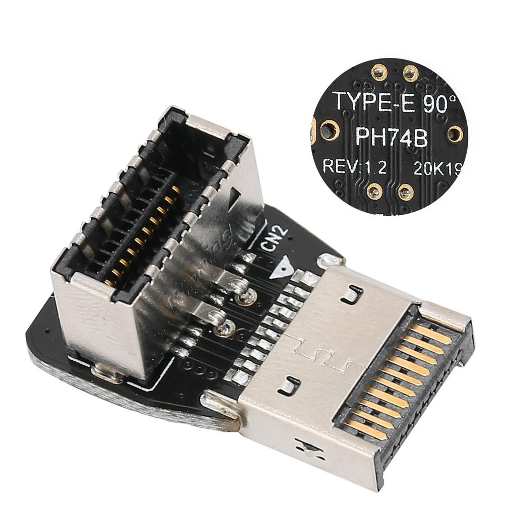 Front Panel Internal Connector Computer Motherboard USB3.1 10G TYPE E 90 Degree Angle Adapter(PH74 B (10354) )